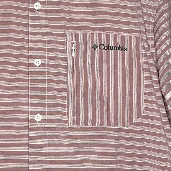 Columbia Omni-Shade Button Up Short Sleeve Shirt - Size XL - Picture 4 of 10